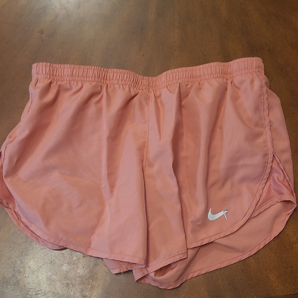 Nike Coral Athletic Running Shorts Lightweight Elastic Waist